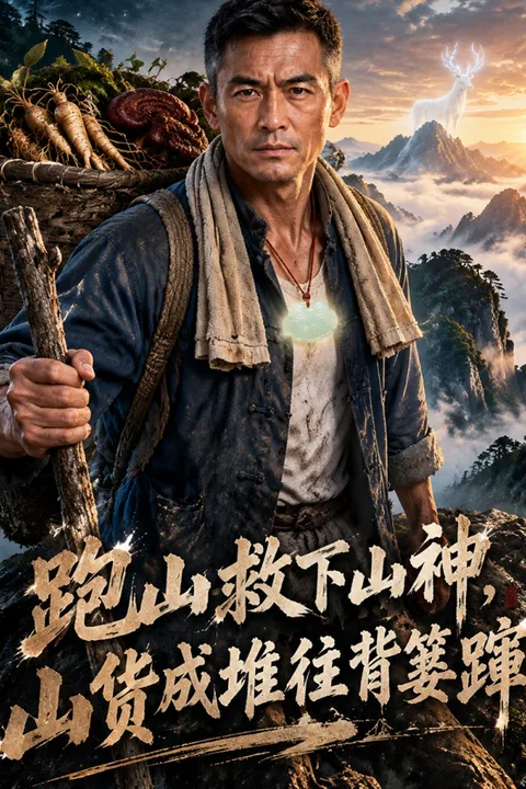 跑山救下山神，山货成堆往背篓蹿